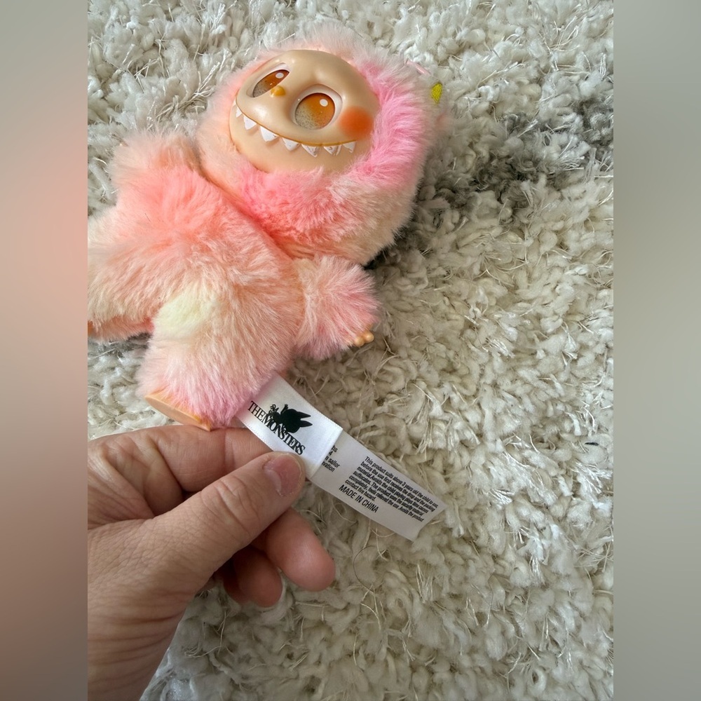 POP MART Labubu plush hanging pendant keychain from "The Monsters" series GUC - Picture 2 of 8